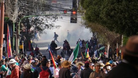 Agresiones a periodistas durante protestas evistas