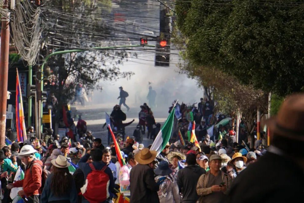 Agresiones a periodistas durante protestas evistas