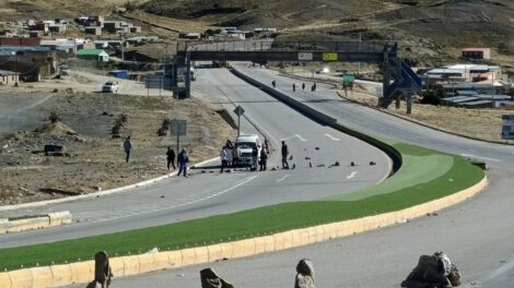 Bloqueo en Oruro