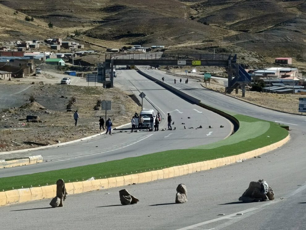 Bloqueo en Oruro