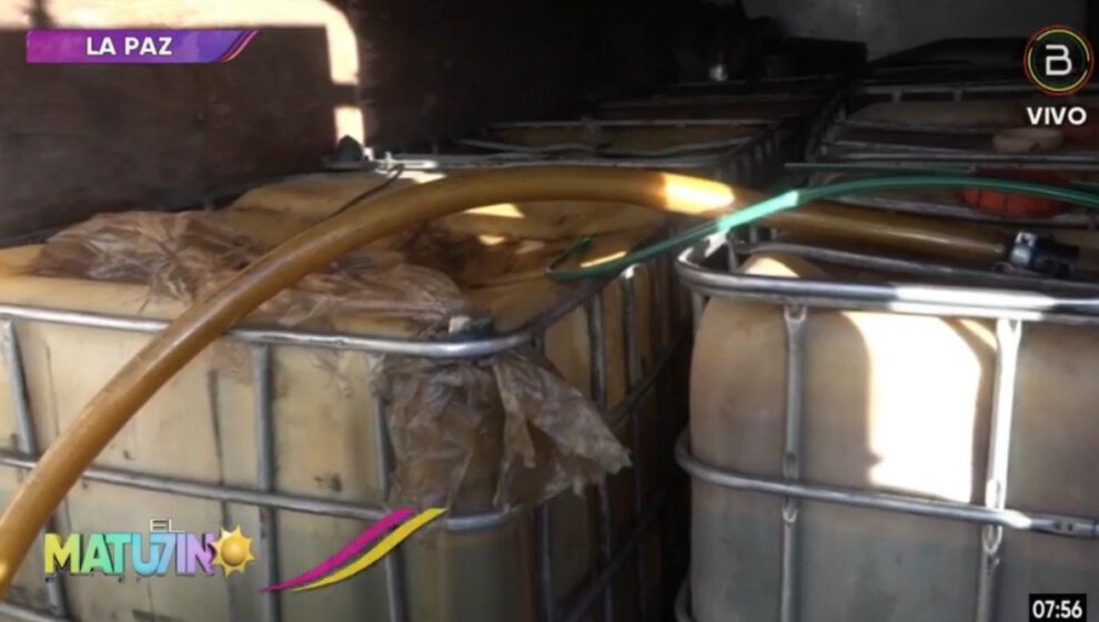 Centro clandestino de combustibles descubierto en El Alto