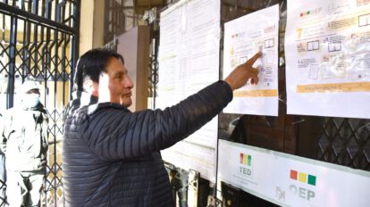 Reincorporación al padrón electoral en Oruro