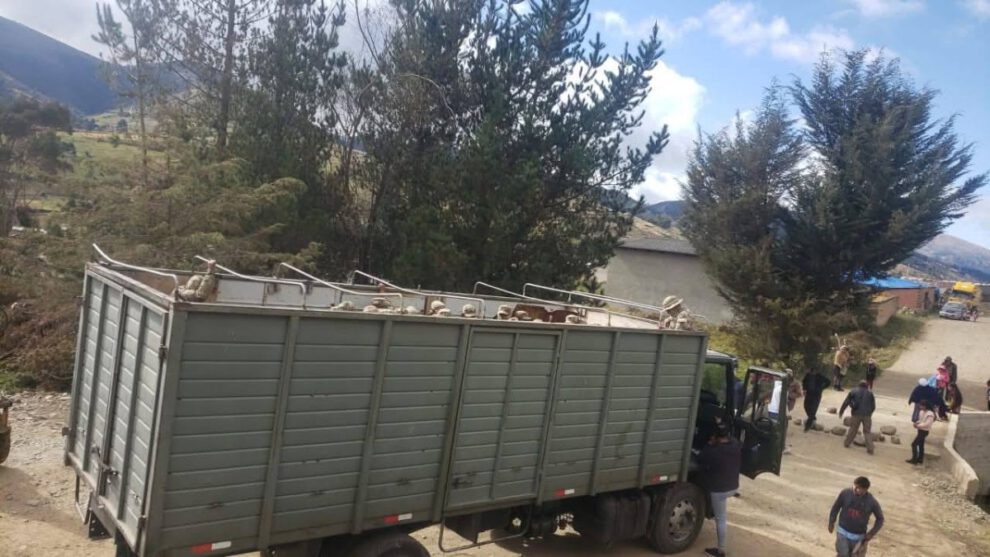 Militares interceptados en Colomi