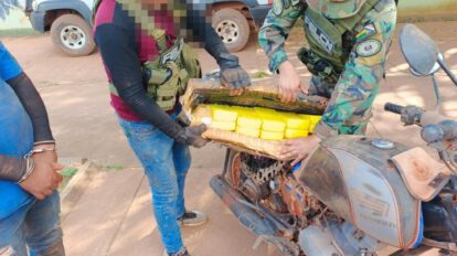 Detienen a dos hombres con cocaína en Riberalta