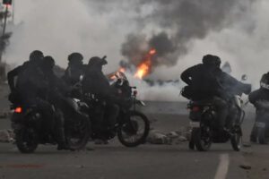 Puente Khora y acciones policiales ante manifestaciones