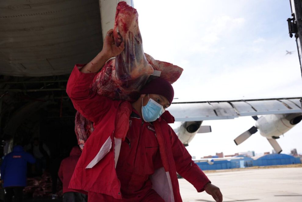 puente aéreo alimentos La Paz