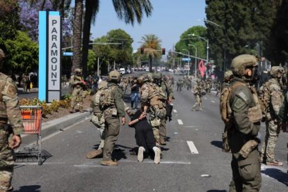 Protestas en Los Ángeles por operativos migratorios