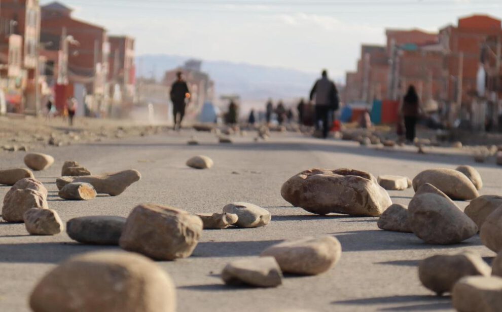 bloqueos en Bolivia