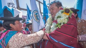 Jhonny Fernández en el encuentro con sus seguidores en El Alto