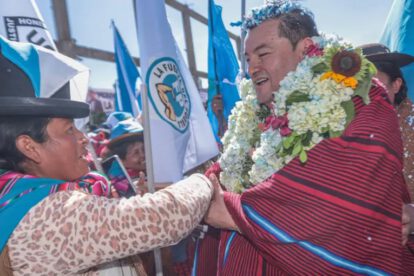 Jhonny Fernández en el encuentro con sus seguidores en El Alto