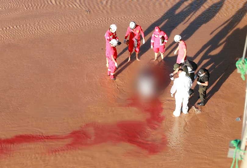 Hombre encontrado en maleta en el río Piraí