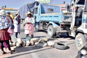 Impacto económico de bloqueos en Cochabamba