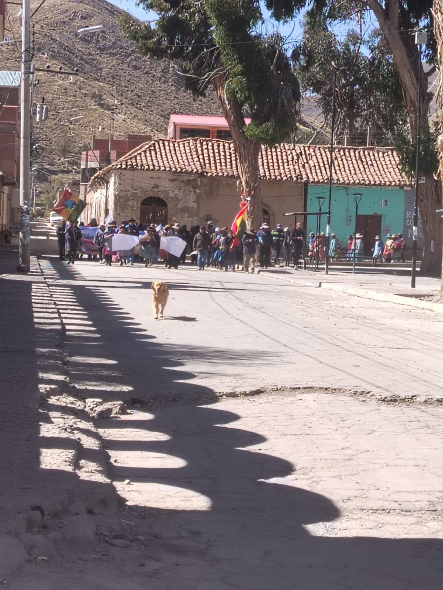 Challapata seguridad bloqueos