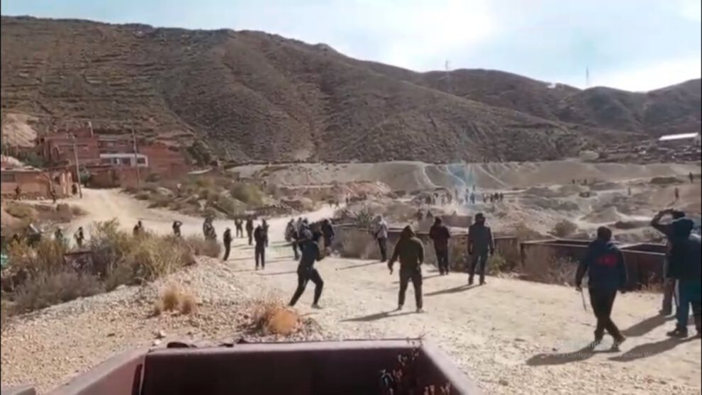 Enfrentamientos en Llallagua