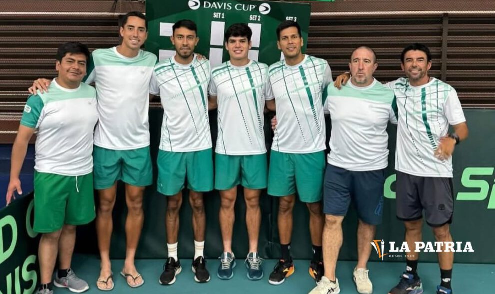 Integrantes del equipo boliviano que jugará la Copa Davis
