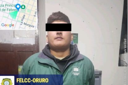 Granada de gas en Oruro