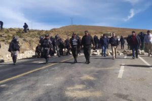 Llallagua y la intervención policial para restablecer la circulación