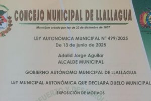 Duelo municipal en Llallagua por hechos de violencia