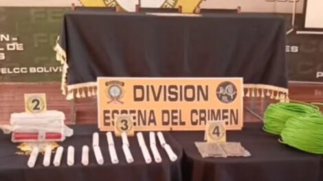 Aprehensión de explosivos en La Paz