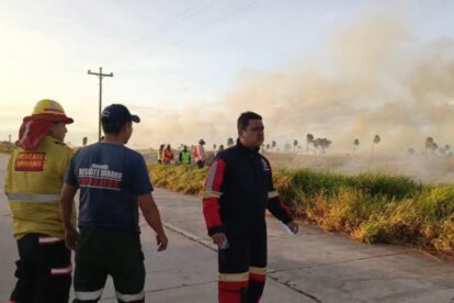 Incendio cerca a Viru Viru