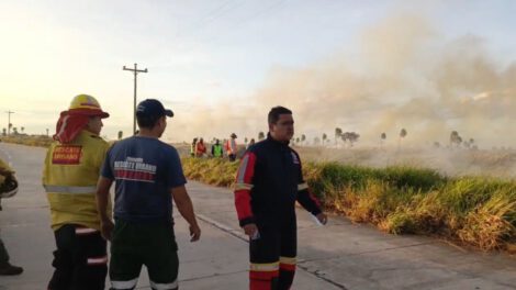 Incendio cerca a Viru Viru
