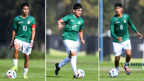 Selección boliviana Sub-17 en su primer partido amistoso contra Uruguay