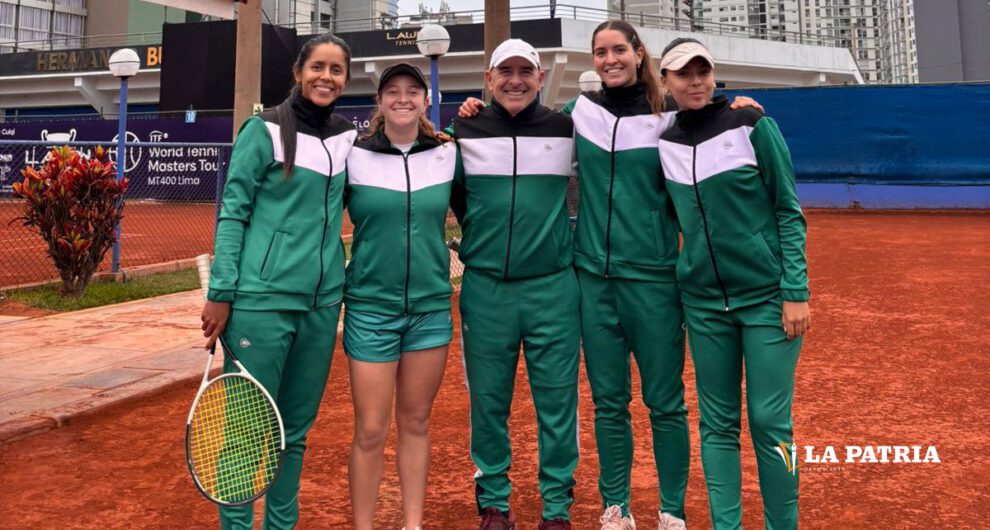 Las integrantes del equipo boliviano de tenis listas para la Billie Jean King Cup