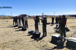 Prueba departamental de tiro deportivo en Capachos