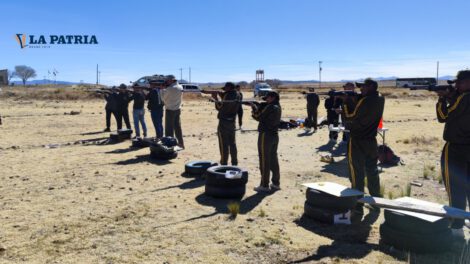 Prueba departamental de tiro deportivo en Capachos