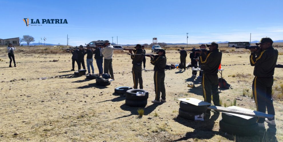 Prueba departamental de tiro deportivo en Capachos