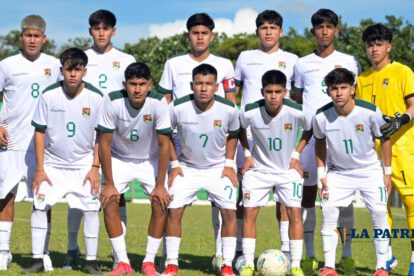 Selección boliviana Sub-17 en partido de preparación contra Uruguay