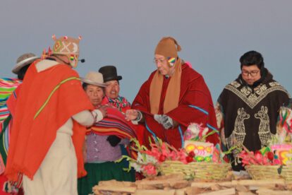 Año Nuevo Andino 5533 celebrado en Tiahuanacu