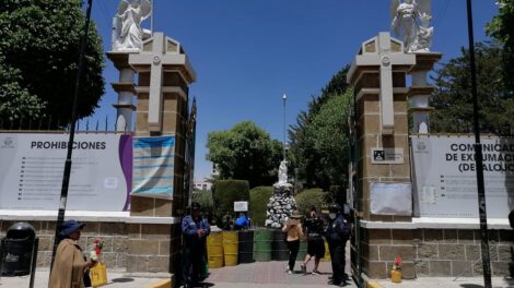 Colapso del Cementerio General en Oruro