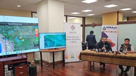 Sistema de Información y Monitoreo de Bosques presentado por el ministro Álvaro Ruiz