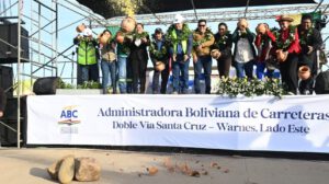 Doble Vía Santa Cruz–Warnes inaugurada por Luis Arce