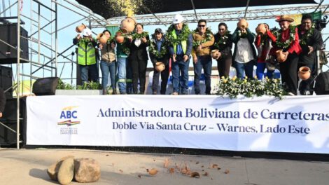 Doble Vía Santa Cruz–Warnes inaugurada por Luis Arce