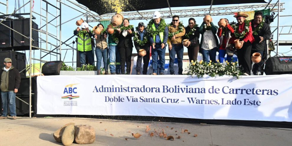 Doble Vía Santa Cruz–Warnes inaugurada por Luis Arce