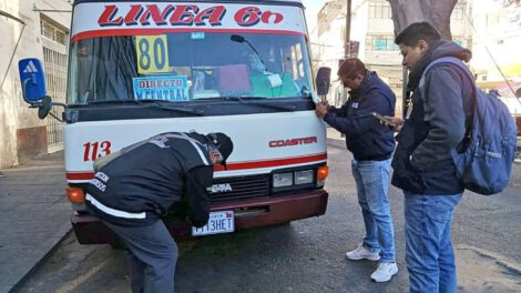 Estado de emergencia choferes Chuquisaca