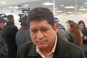 Candidatura de Evo Morales en contacto con los medios de comunicación