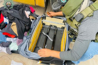 Cocaína oculta en maleta interceptada en Puerto Suárez