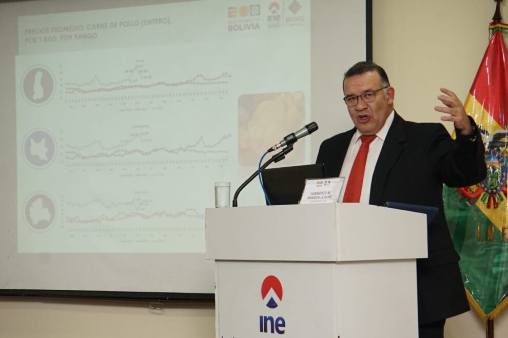 Inflación en Bolivia según Humberto Arandia del INE
