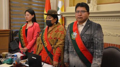 Lourdes Chambilla ratificada como presidente del Concejo Municipal de La Paz