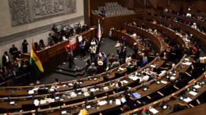 Agresiones en la Cámara de Diputados durante votación del contrato de litio