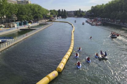 Baño en el río Sena en París