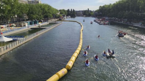 Baño en el río Sena en París