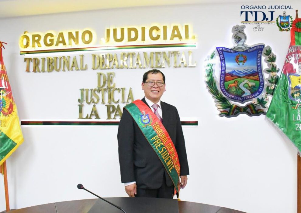 Yván Córdova exvocal del Tribunal Departamental de Justicia