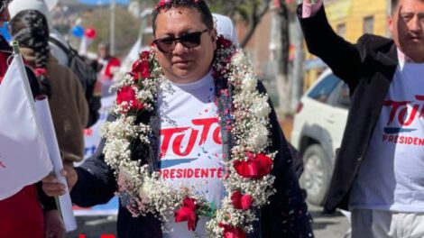 Christian Méndez jefe de campaña en Potosí
