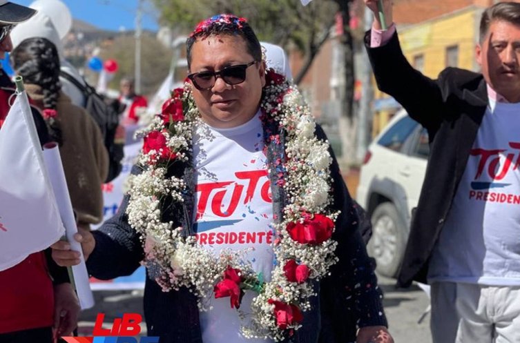 Christian Méndez jefe de campaña en Potosí