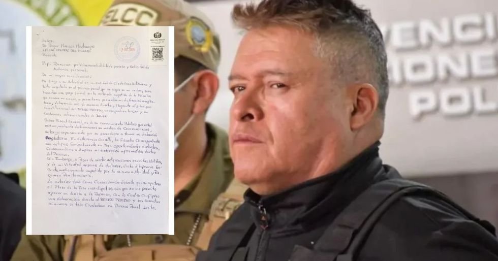 Zúñiga denuncia a Fiscalía desde la cárcel