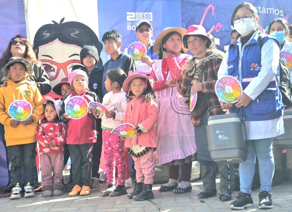 Vacunación contra el sarampión en El Alto